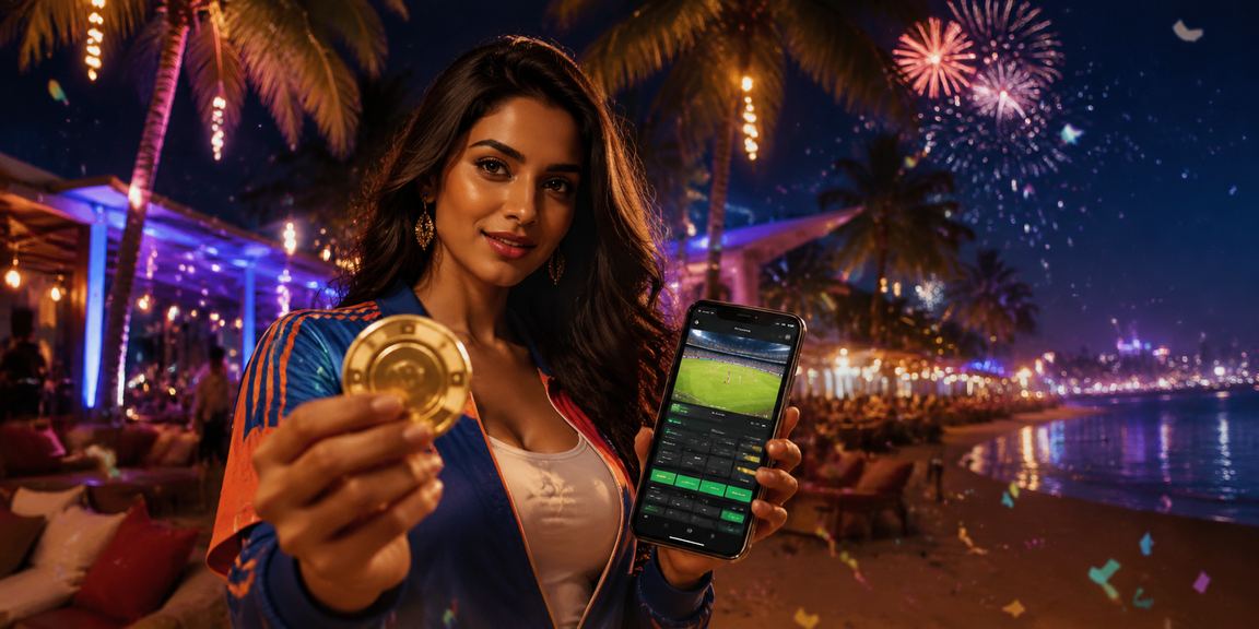 Beach cricket betting scene in Goa with players and audience