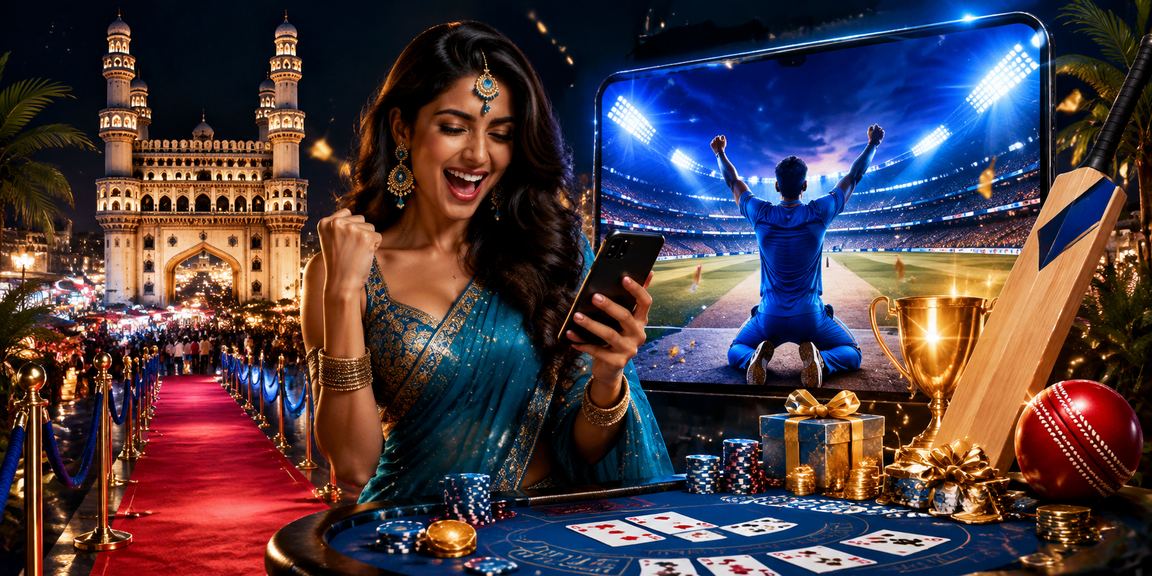 A player enjoying betting near Charminar Hyderabad